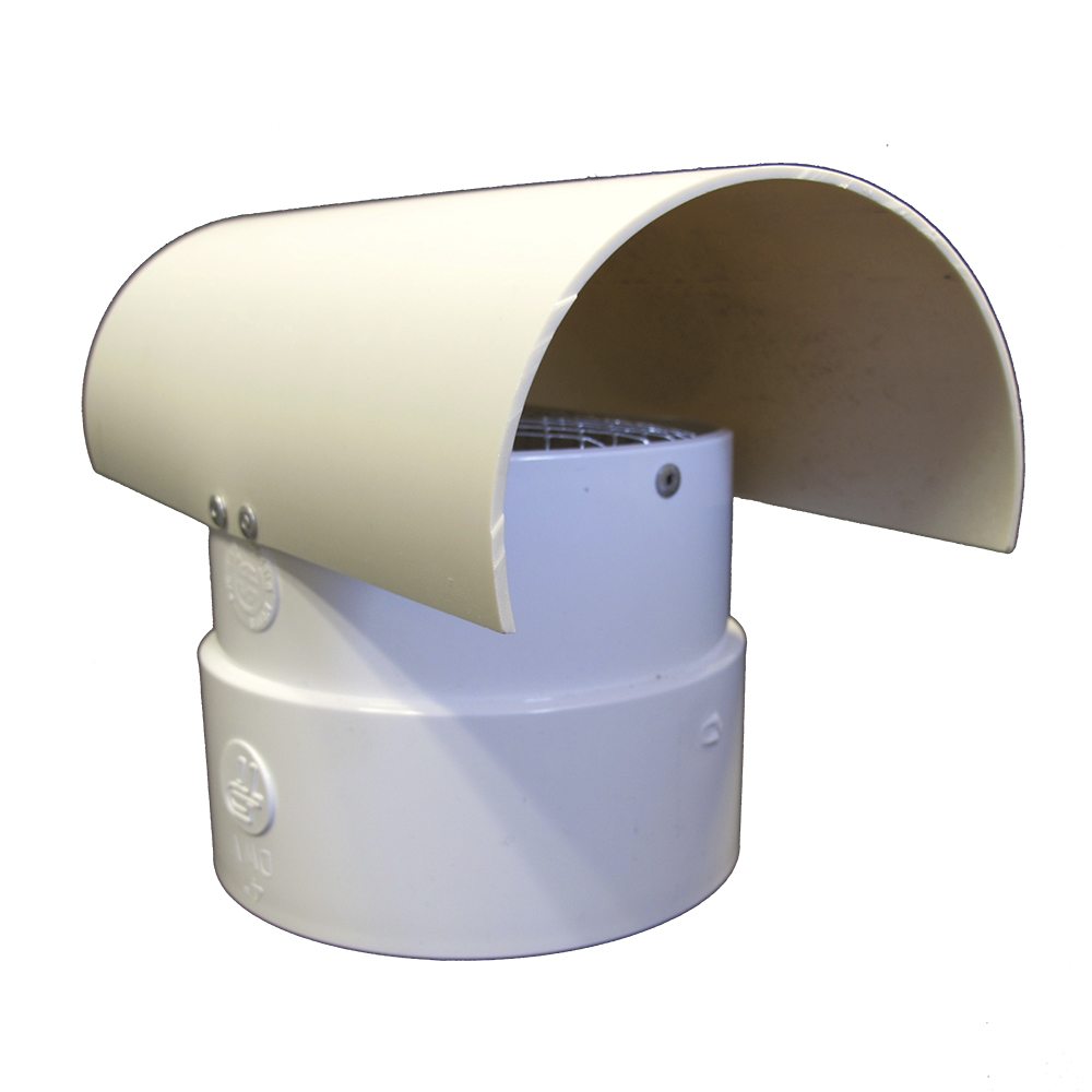 Pac Radonaway Fan Tube Rain Caps w/Screen Protector for 4" Schedule 40 PVC 
