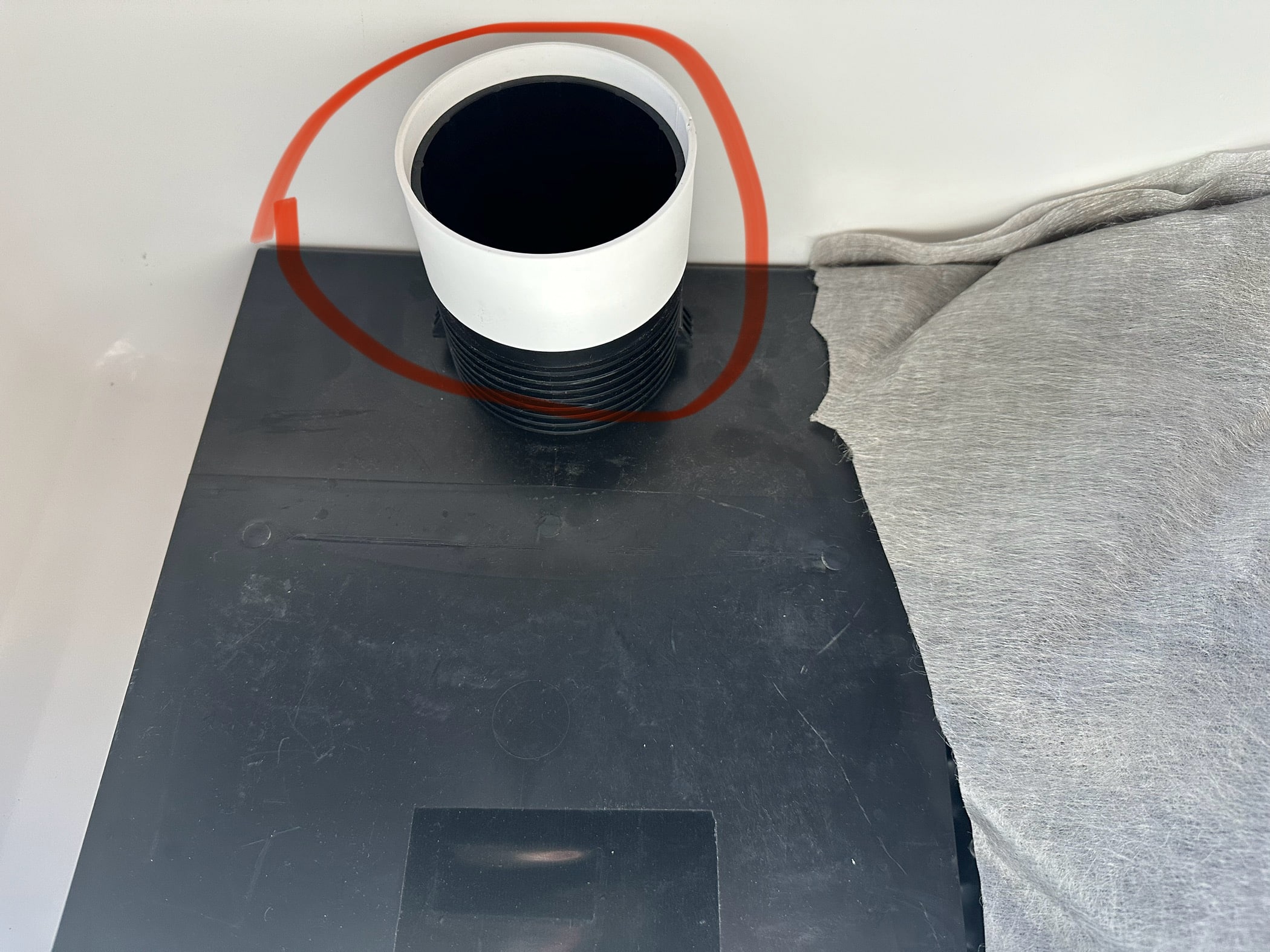 4" T RISER ADAPTER RING PDS RADON SUPPLY